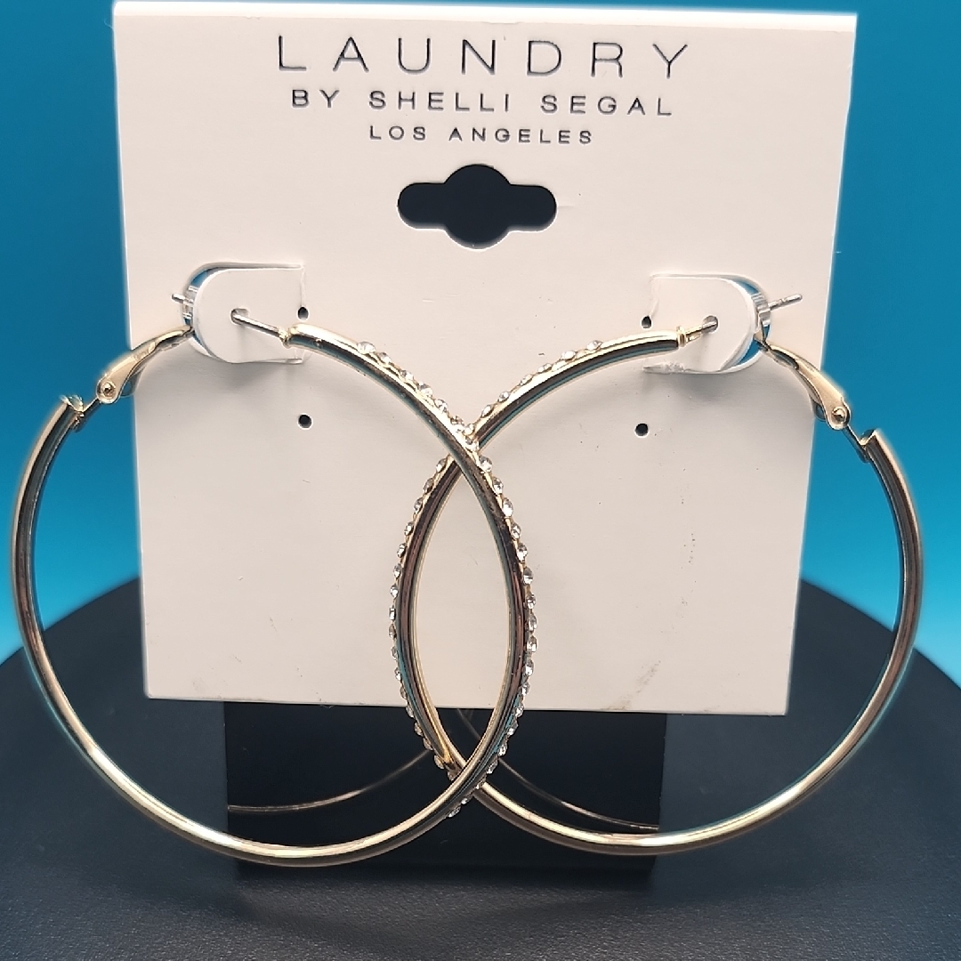 Laundry By Shelli Segal Gold Hoop Earrings